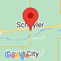 Map of Schuyler, NE US